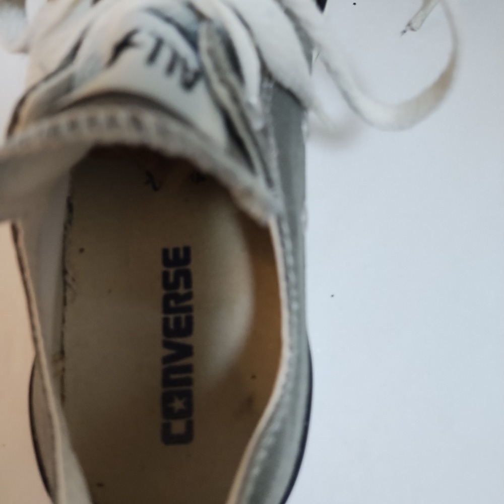 Converse All Star Low Top Gray Canvas Unisex Men 5 Women 7 Sneakers Casual Shoes - Picture 11 of 14